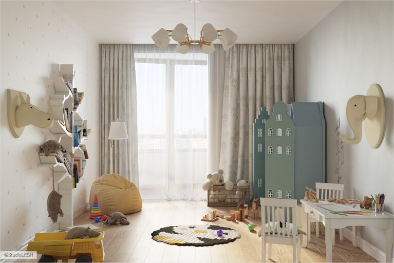 Светлая детская комната