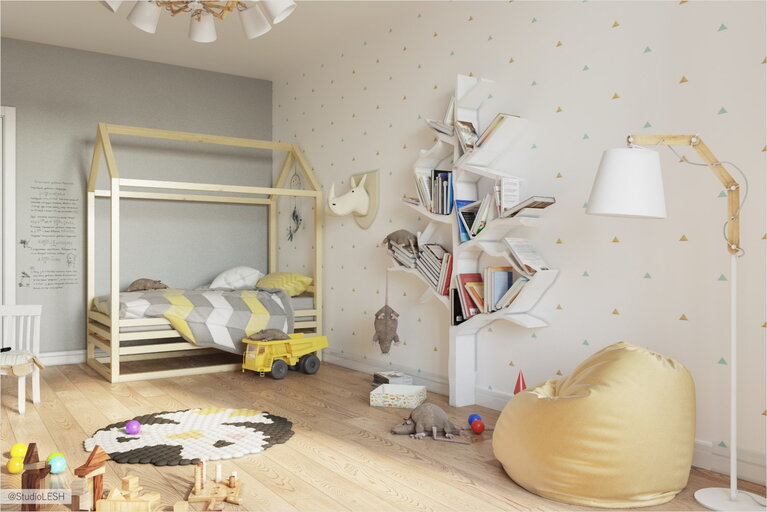 Детская комната кровать