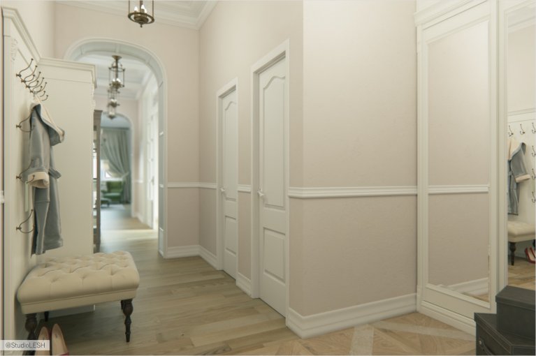 Прихожая в классическом стиле