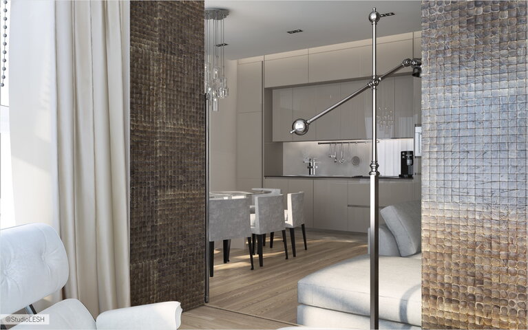 Прихожая зеркальные панели