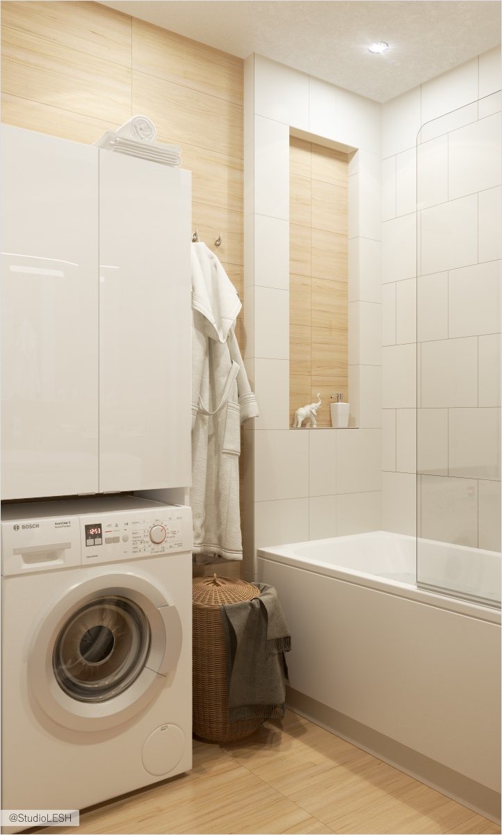 Скандинавская ванная комната