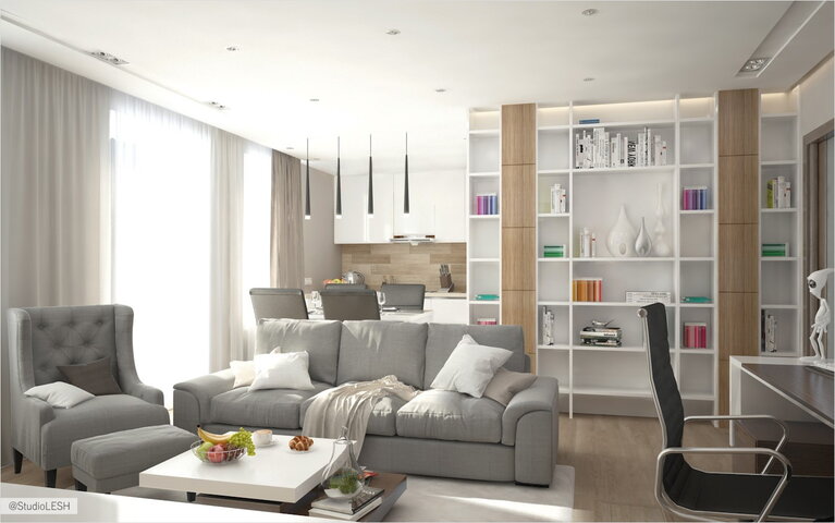 Гостиная в современном стиле