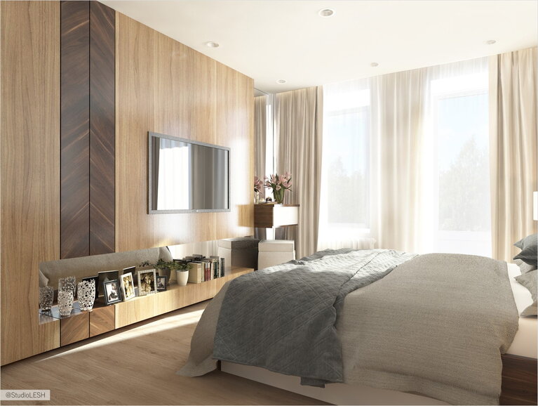Интерьер спальни в современном стиле
