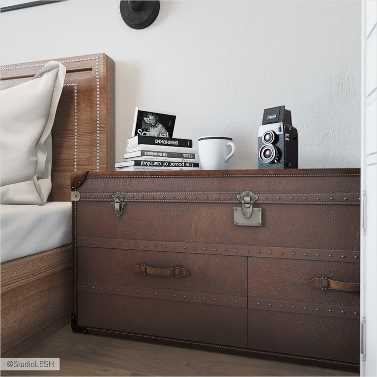 Спальня тумба-сундук