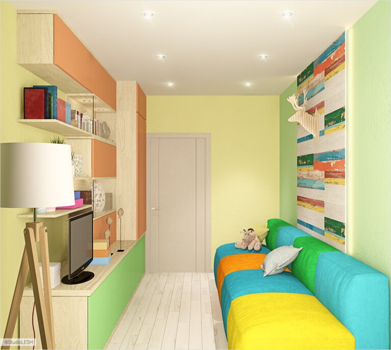 Яркая гостиная