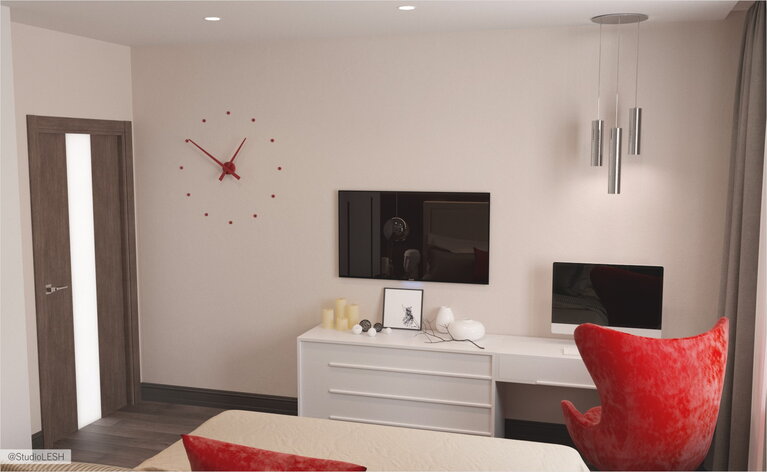 Стильная спальня в квартире