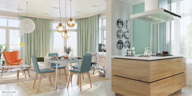 Светлая и яркая комната