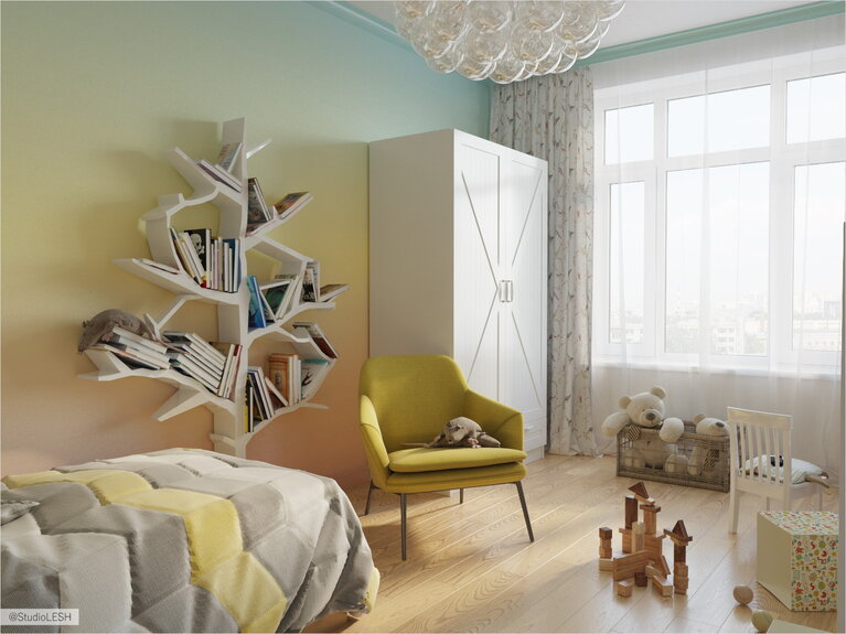 Насыщенная комната для ребенка