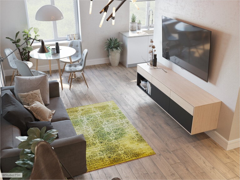 Современная кухня-гостиная