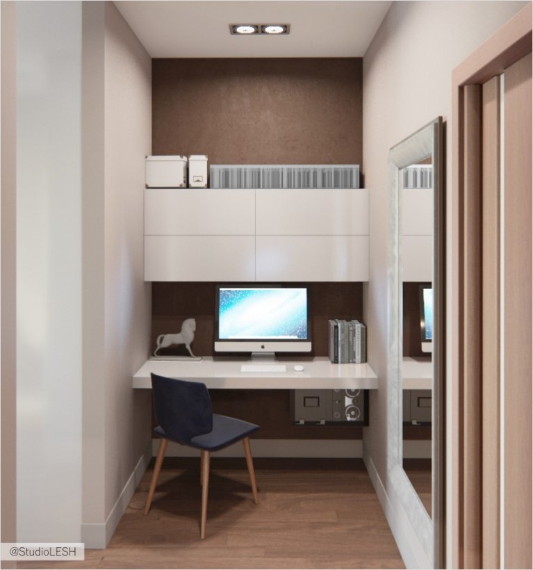 34 Рабочее место в спальне