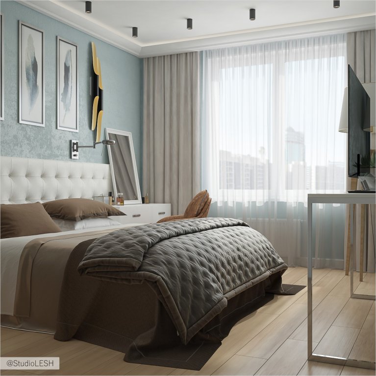 Спальня с элементами классики