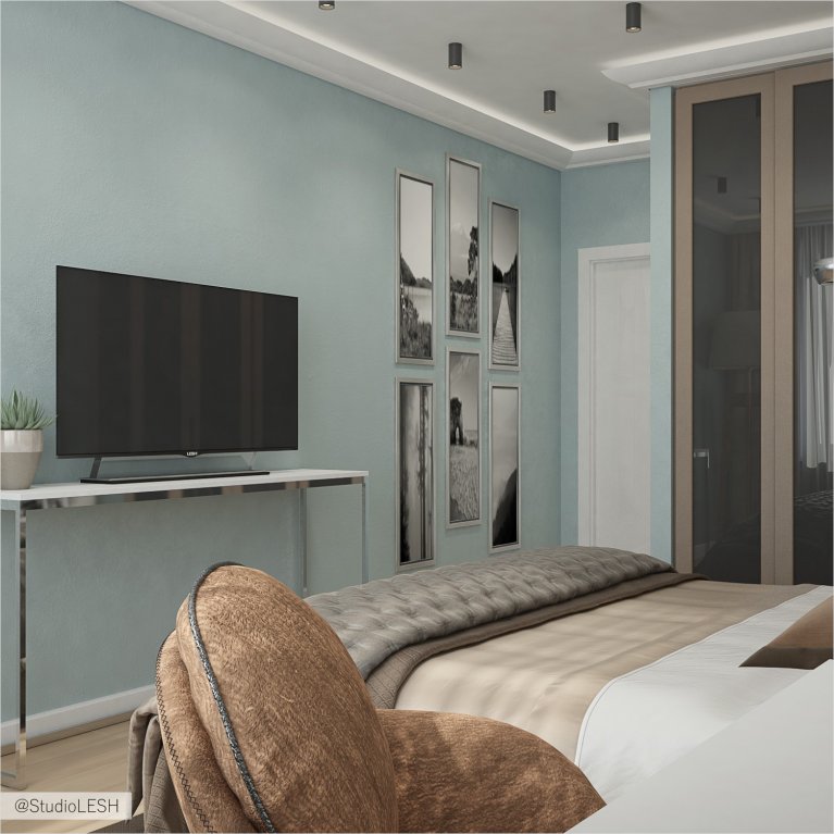 Просторная спальня