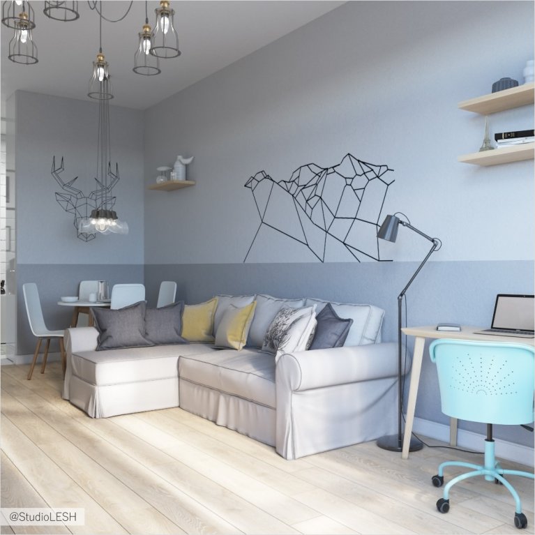 Светлая гостиная