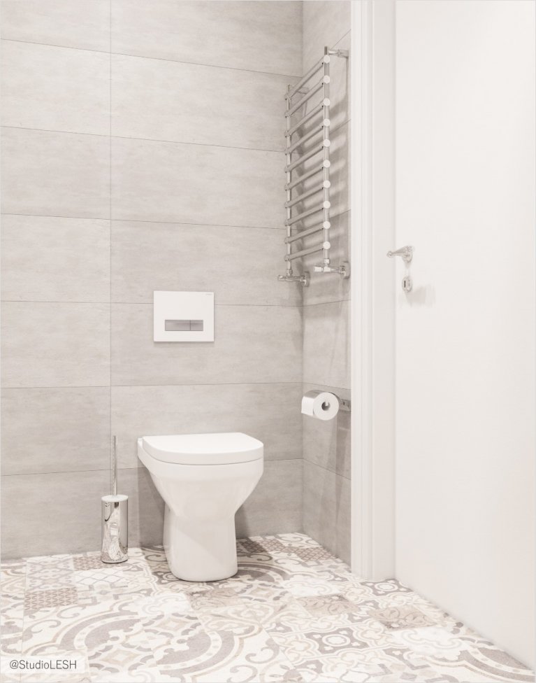 Светлая ванная комната