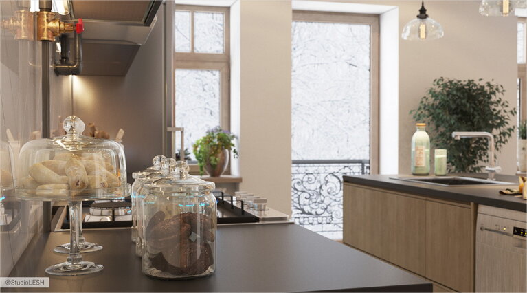 Кухонный гарнитур из дерева