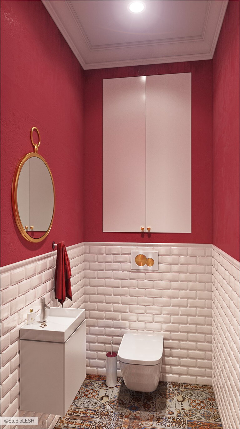 Малиновый туалет