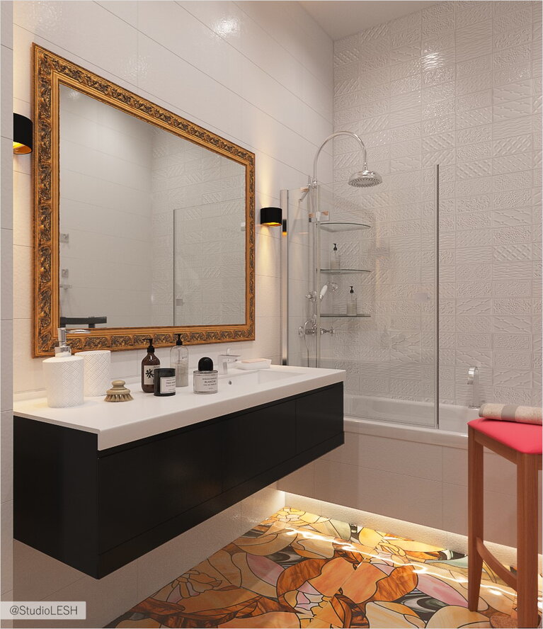 Просторная ванная комната