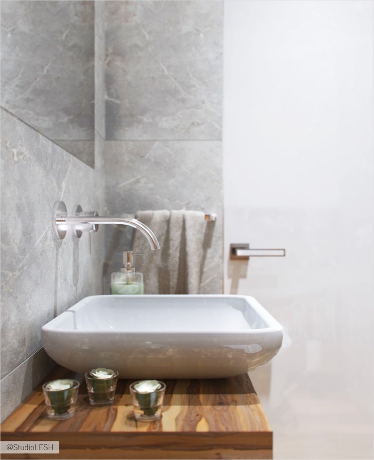 Деревянная тумба под раковину