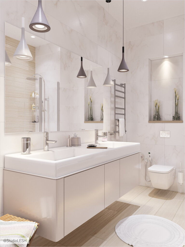 Просторная ванная