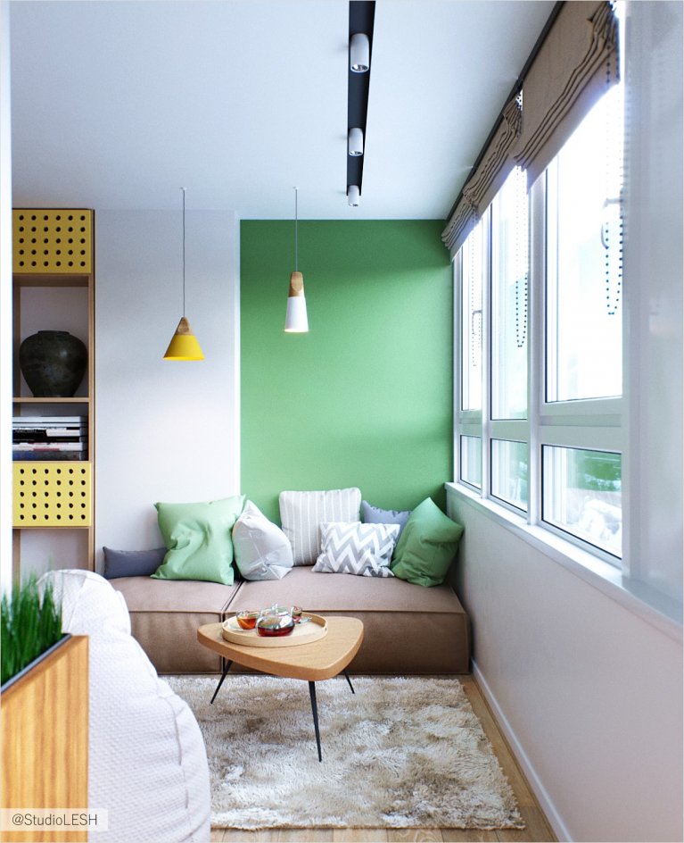 Чилаут зона на балконе