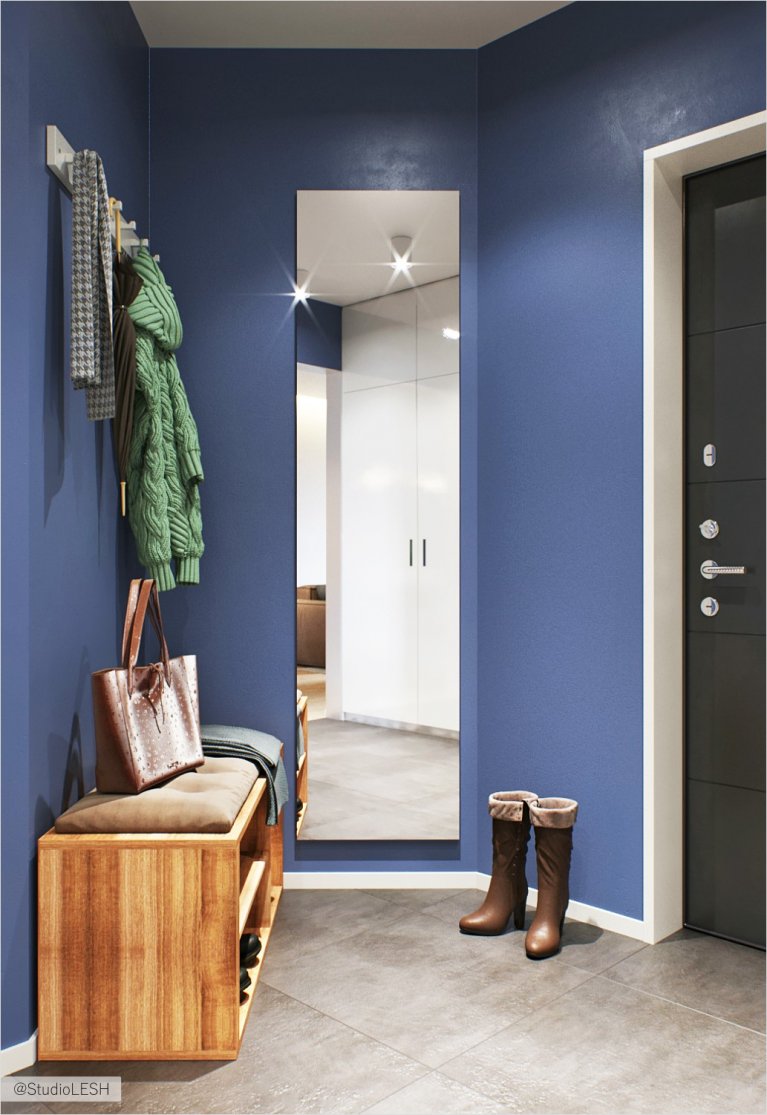 Синяя прихожая