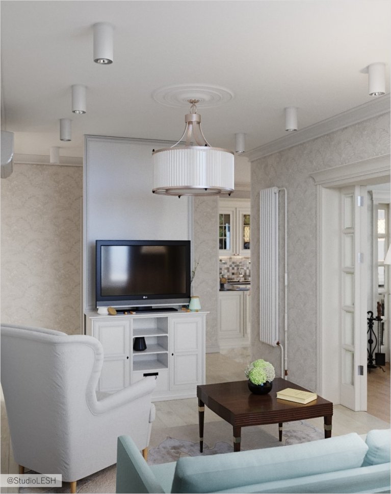 Светлая гостиная