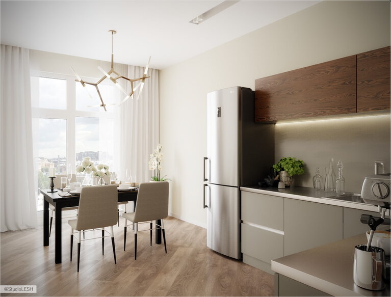 Белая кухня