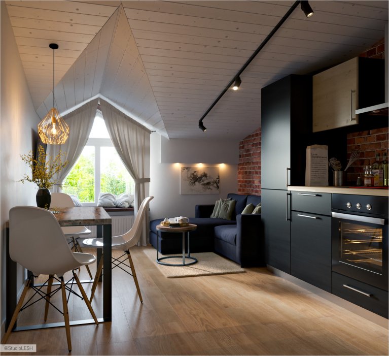 Дизайн проект столовой на кухне