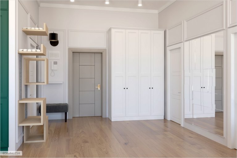 Прихожая в стиле Американская классика