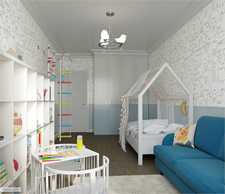 Детская в стиле Хэмптон