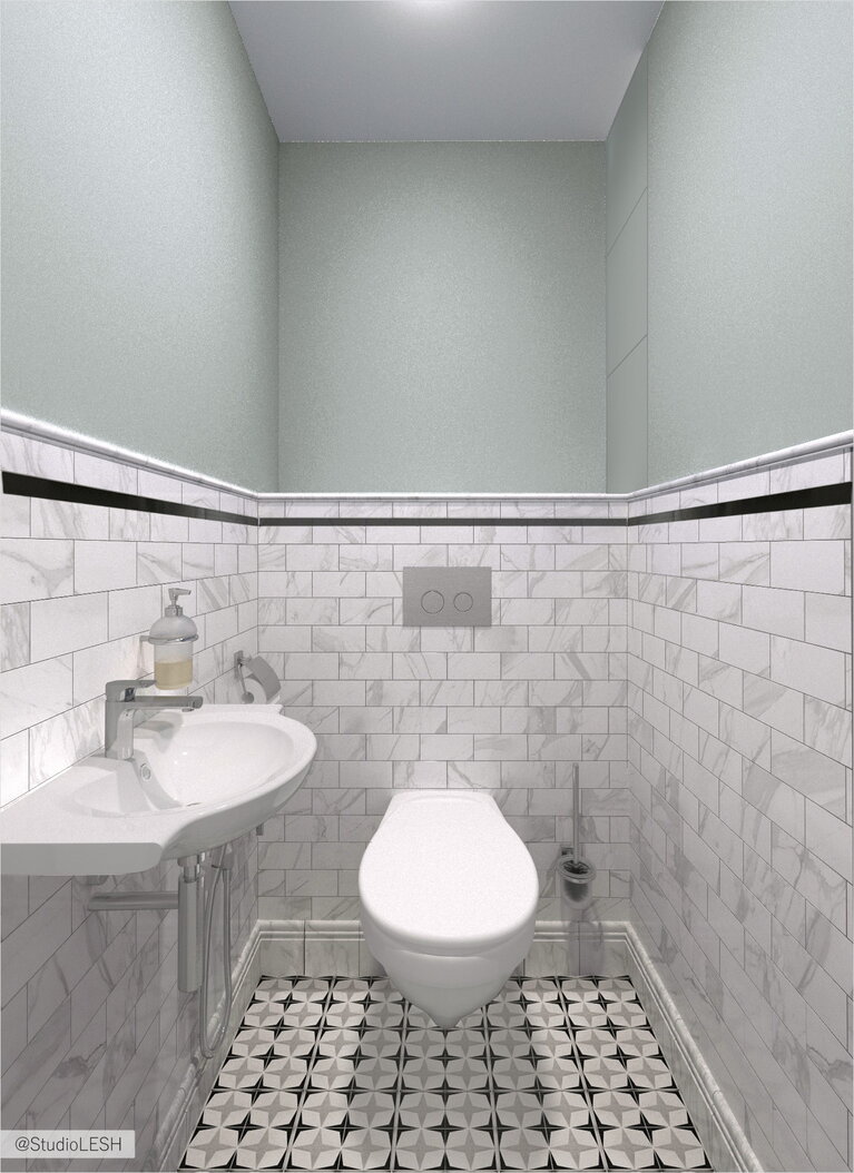 Светлый санузел