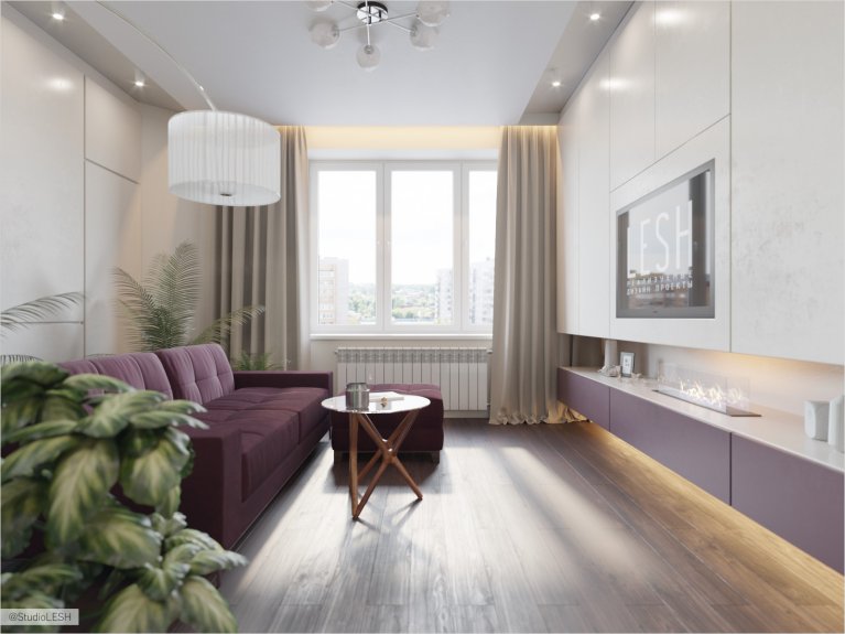 Просторная гостиная