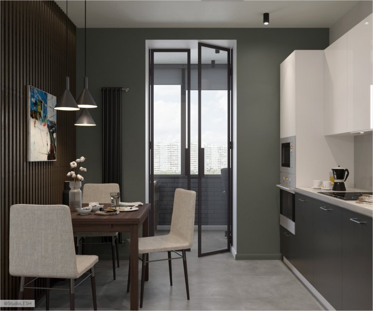 Кухня в квартире ЖК Академ парк