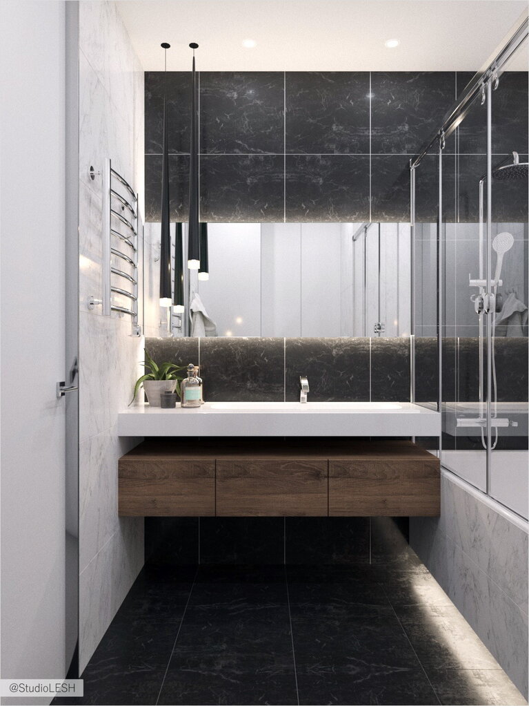 Render Ванная комната в стиле минимализм