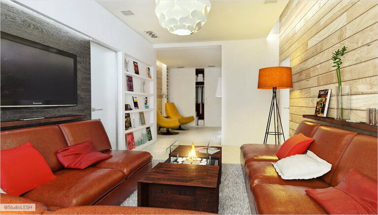 дизайн интерьера гостиной