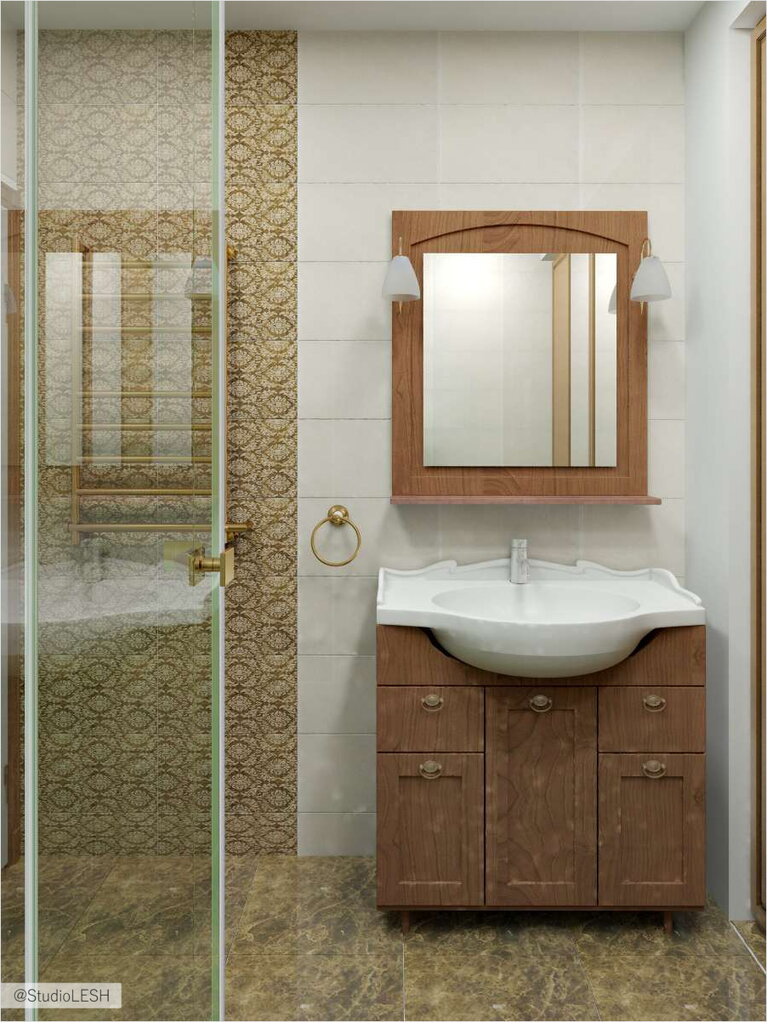 Дизайн интерьера ванной комнаты