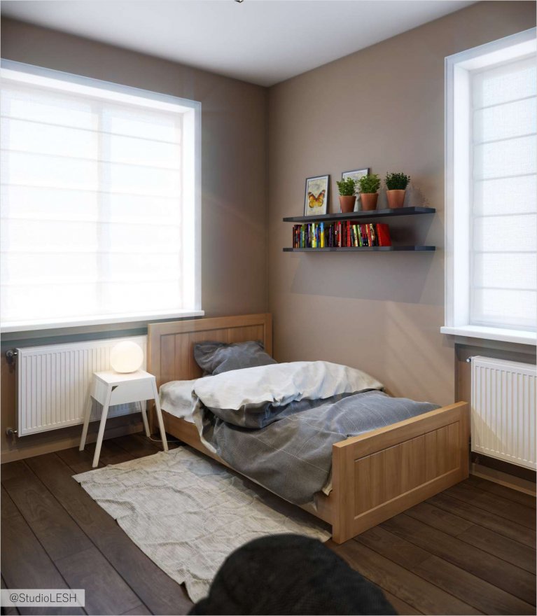 Дизайн проект детской в загородном доме 