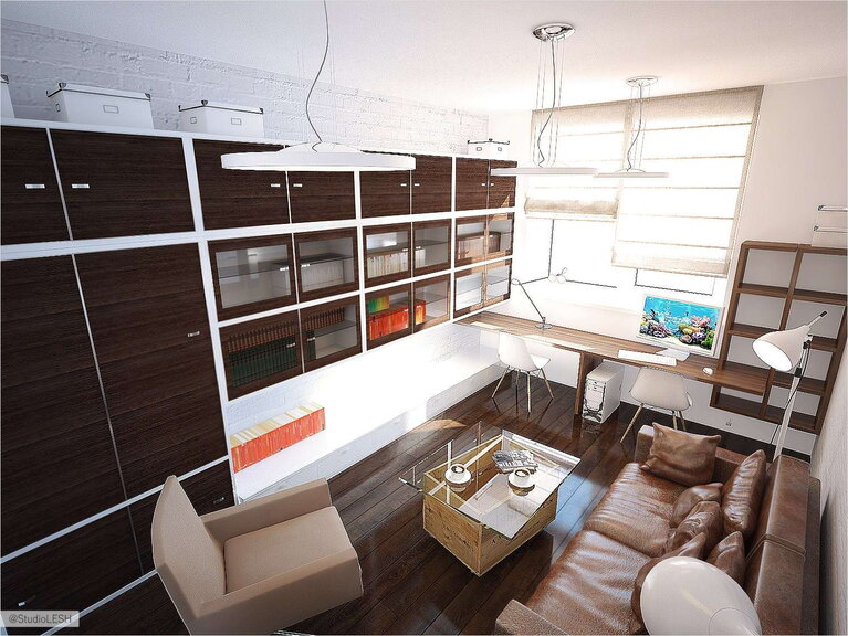 Дизайн интерьера кабинета 