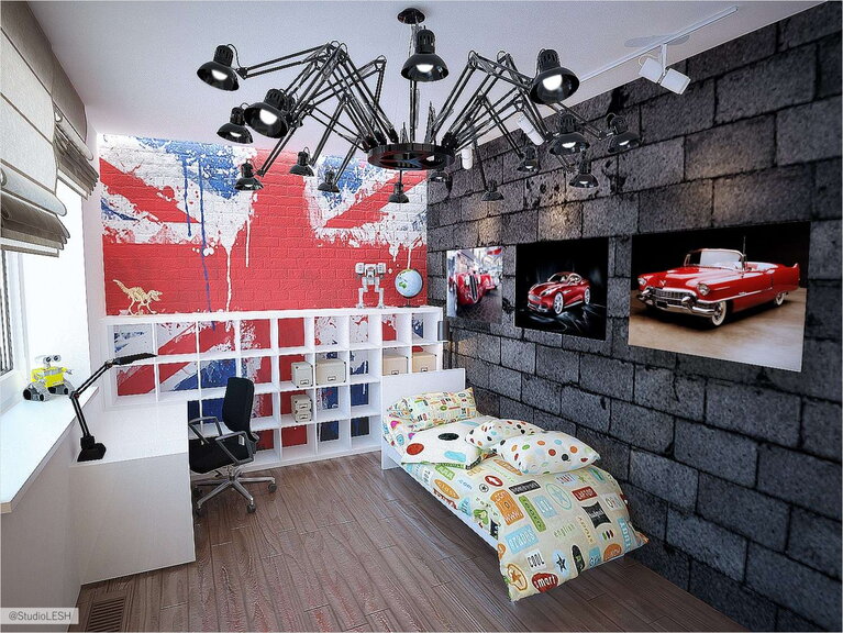 Дизайн интерьера детской комнаты для мальчика