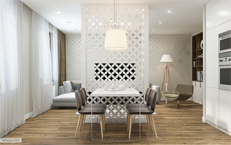 Дизайн интерьера гостиной в современном стиле 