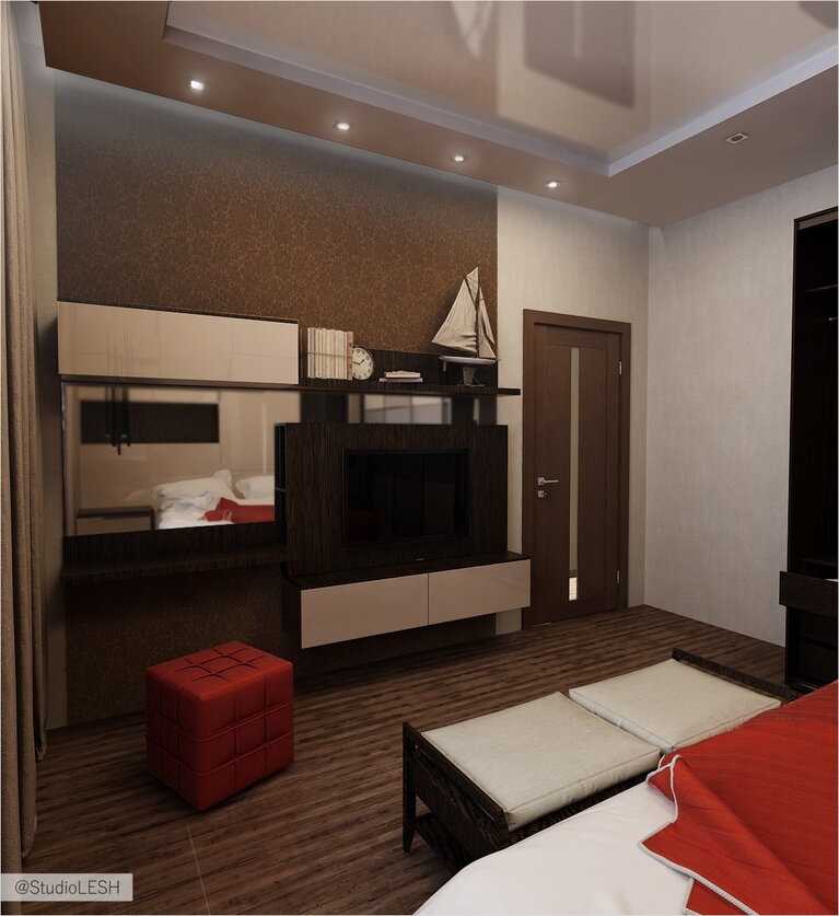 Дизайн проект спальной комнаты