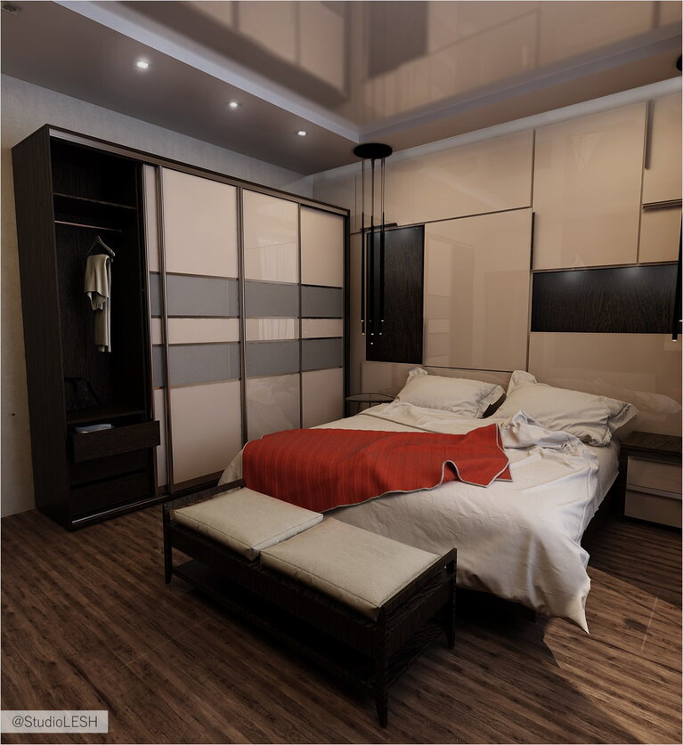 Шкаф купе в спальне