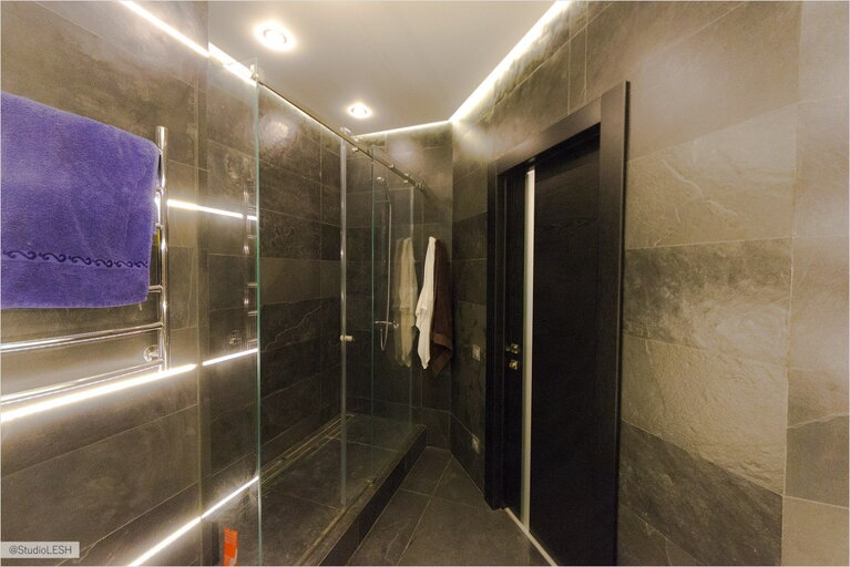 Дизайн интерьера душевой