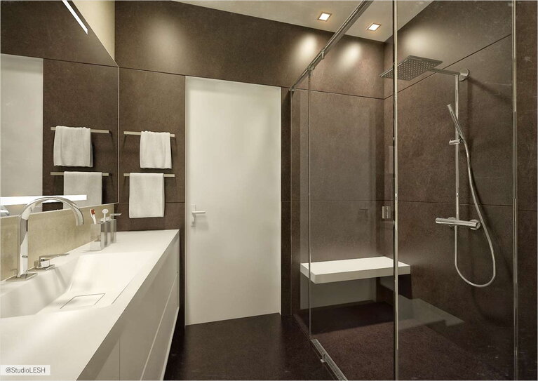 Дизайн интерьера санузла