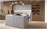 Kitchen island from quartz